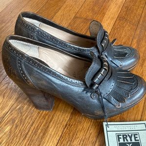 Frye platform heels